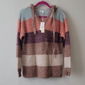 NWT C&C California Multicolor Knit Hoodie
